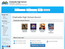 Tablet Screenshot of chalmettehighschool.net